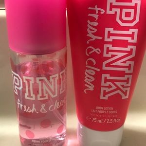 PINK BODY MIST AND LOTION